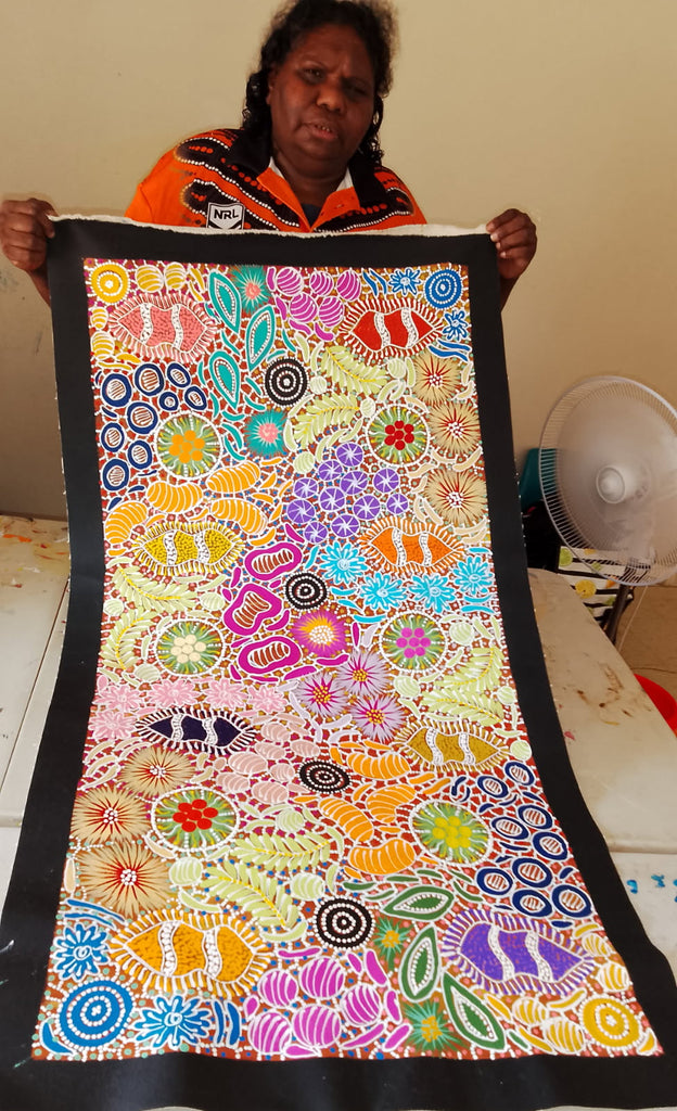 "Wild Flowers & Bush Medicine Leaves" by Tanya Nangala Price