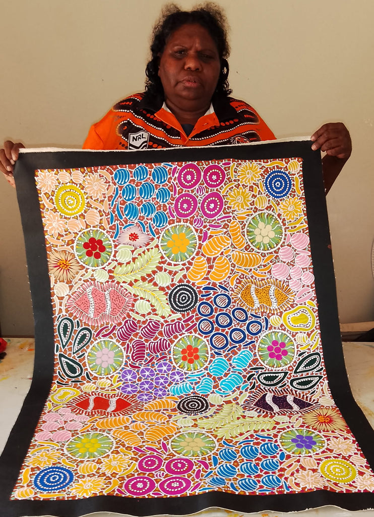 "Wild Flowers & Bush Medicine Leaves" by Tanya Nangala Price