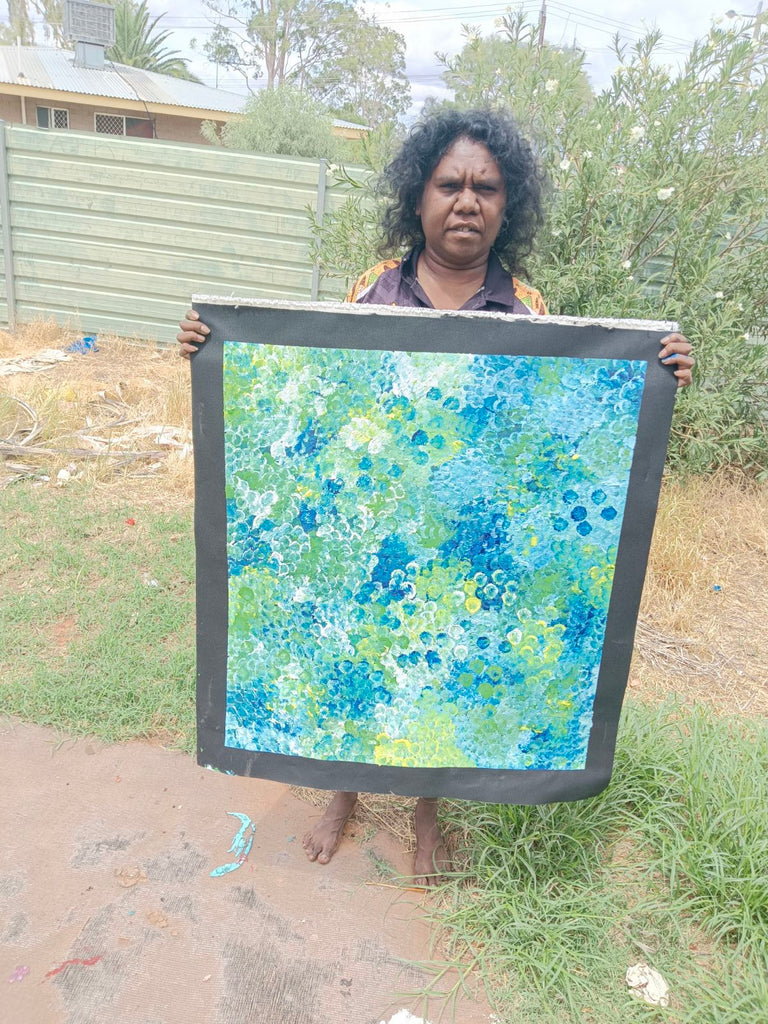 "Bush Plum Dreaming" by Belinda Golder Kngwarreye