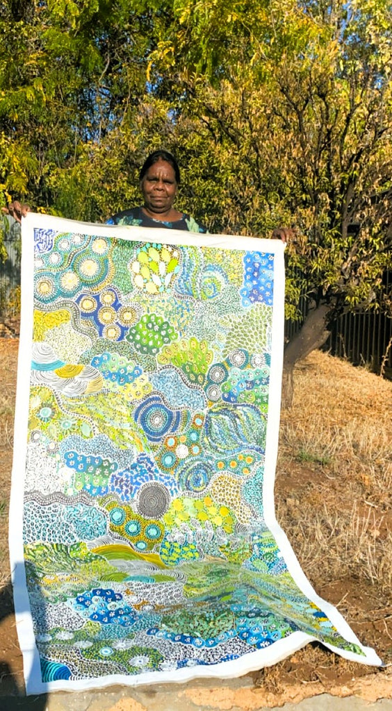 "Women's Ceremony" by Janet Golder Kngwarreye