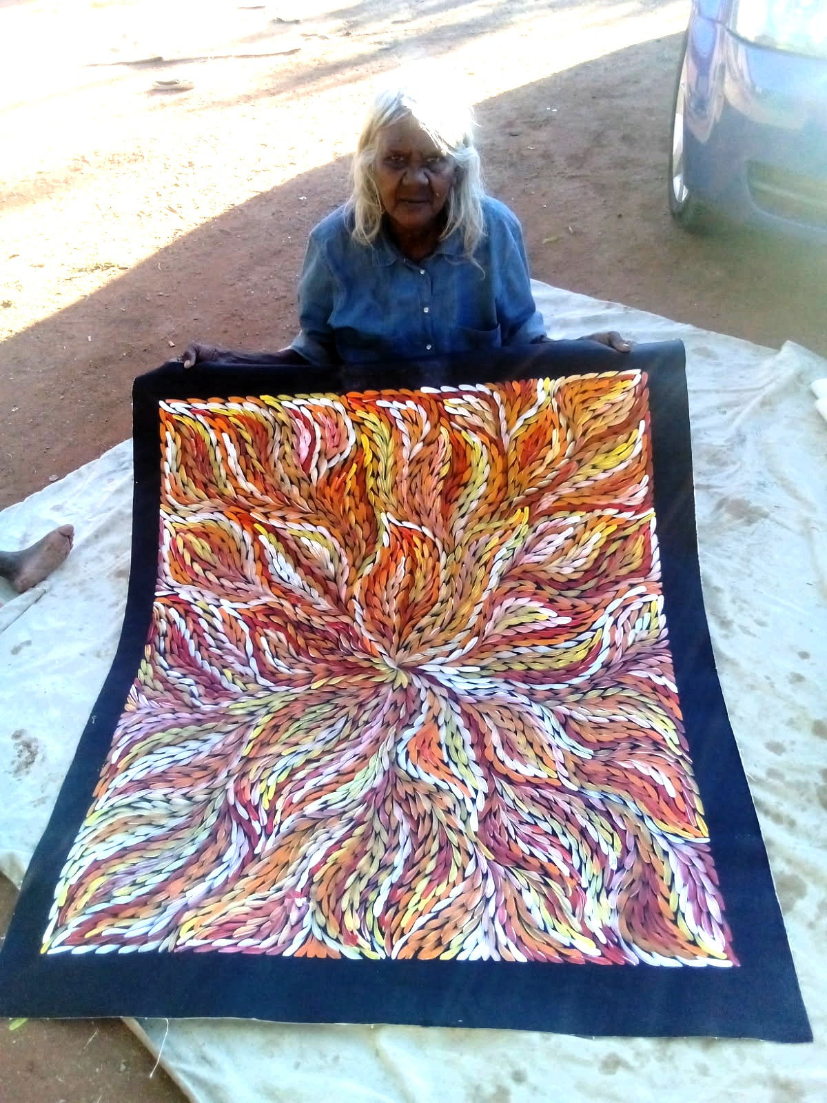 "Bush Medicine Leaves" by Rosemary Petyarre
