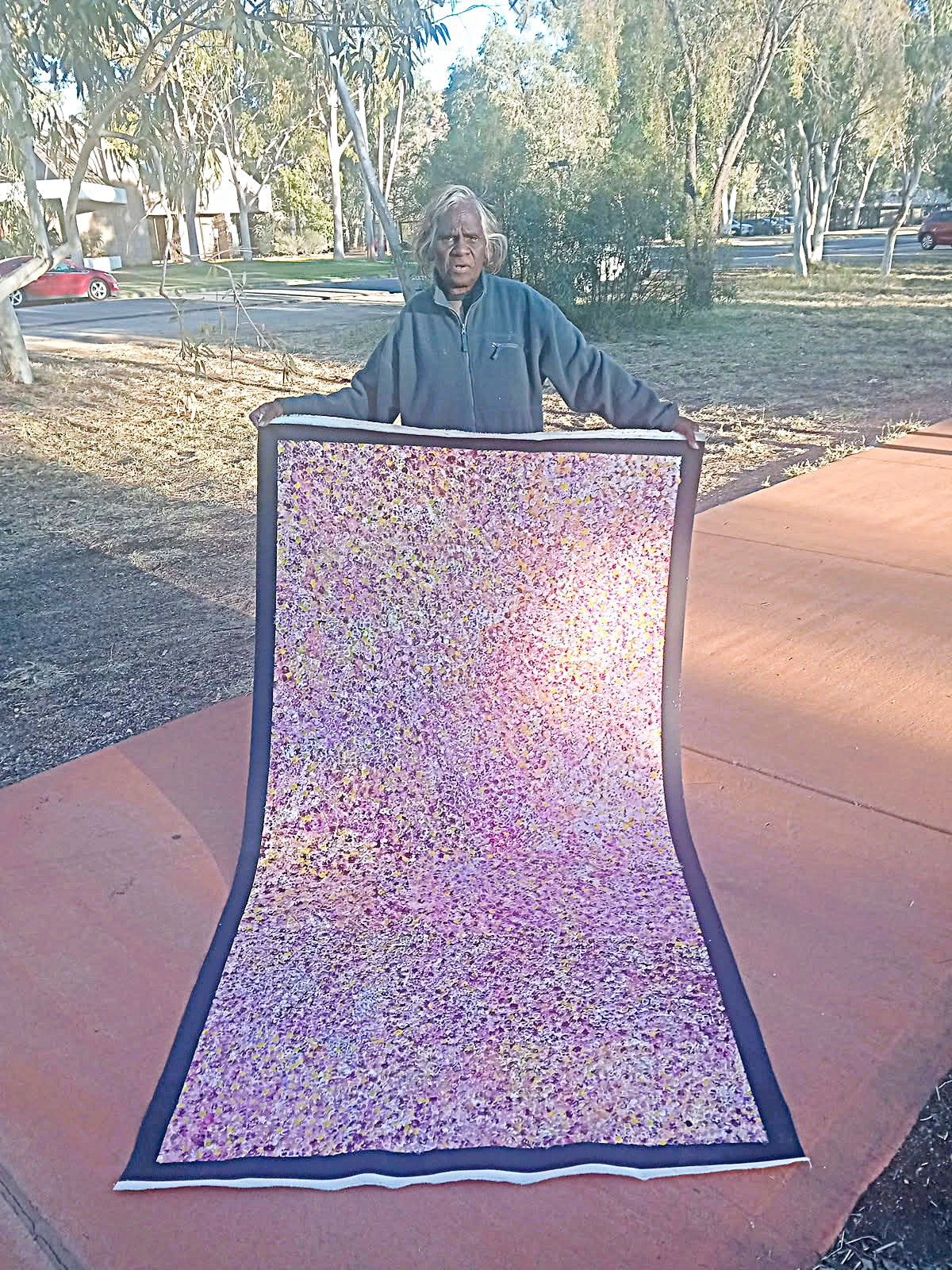 "Bush Plum Dreaming" by Bessie Petyarre