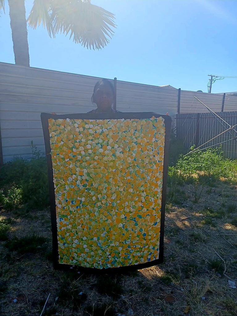 "Bush Plum Dreaming" by Janet Golder Kngwarreye