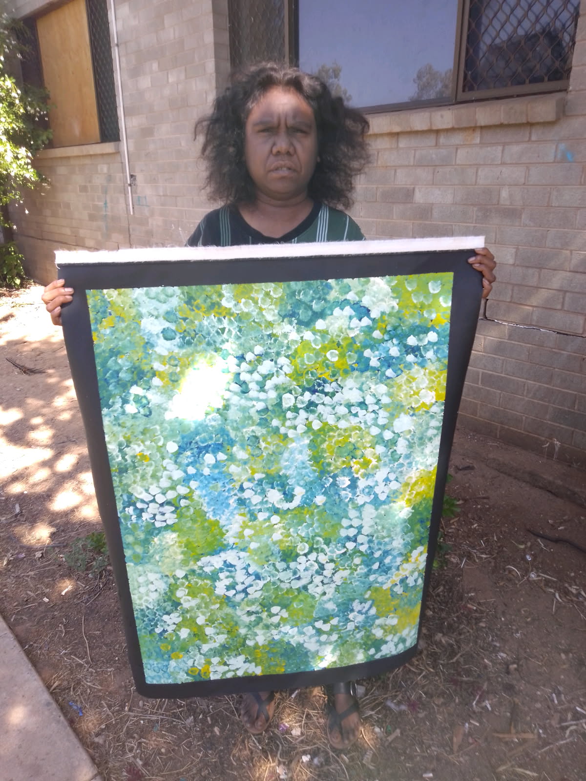 "Bush Plum Dreaming" by Belinda Golder Kngwarreye