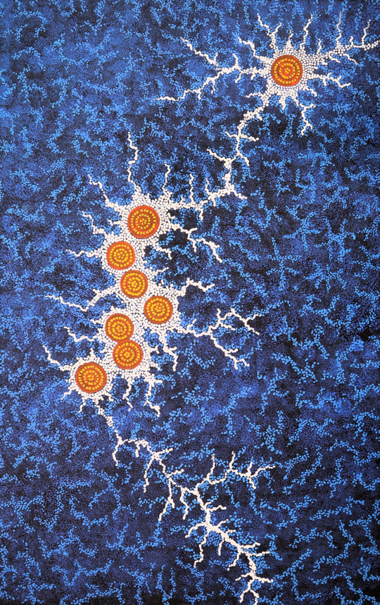 "Seven Sister's Dreaming" by Michelle Possum Nungurrayi