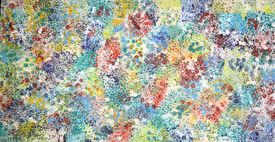 "Bush Plum Dreaming" by Belinda Golder Kngwarreye