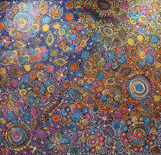 "Women's Ceremony" by Belinda Golder Kngwarreye