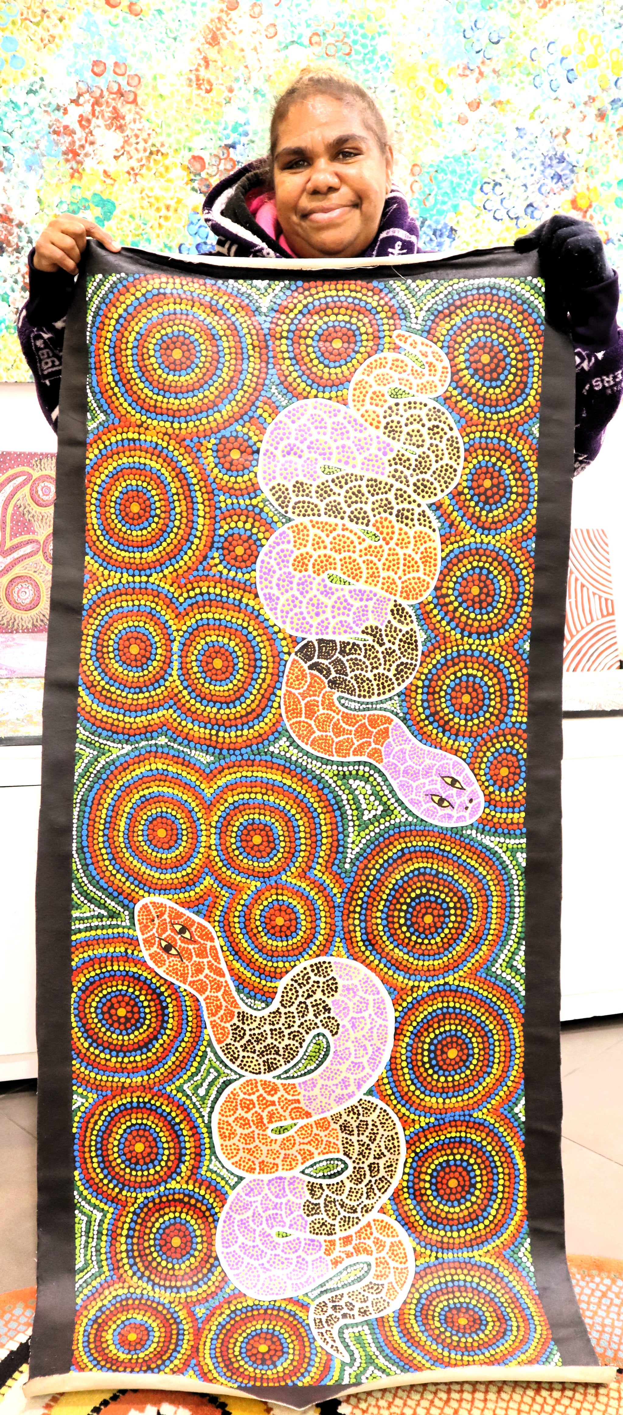 "Rainbow Serpent" by Cassandra Wongawol