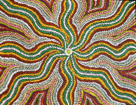"Bush Medicine Leaves" by Tanya Nangala Price