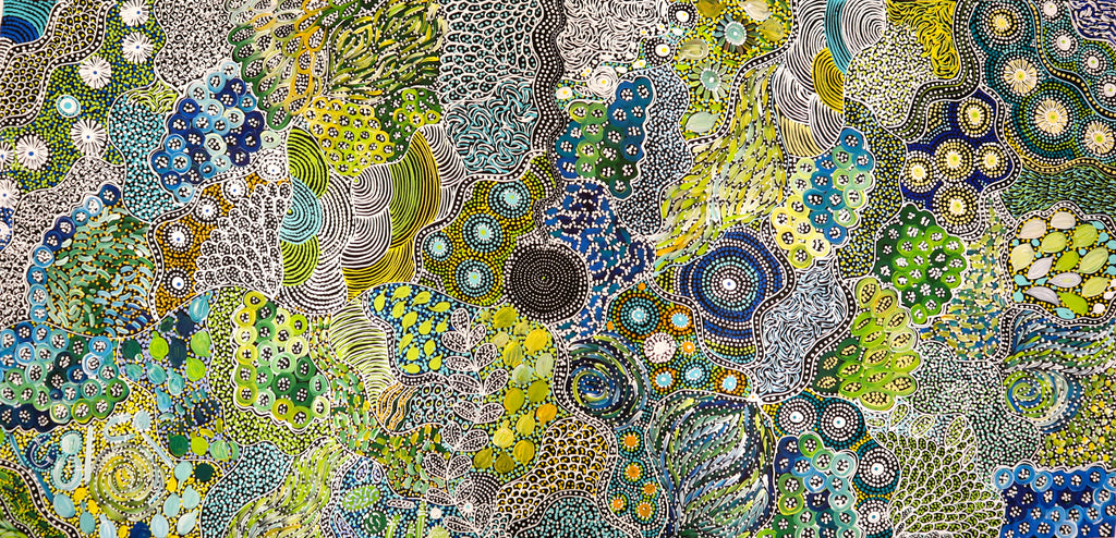 "Women's Ceremony" by Janet Golder Kngwarreye
