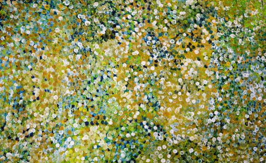 "Bush Plum Dreaming" by Janet Golder Kngwarreye