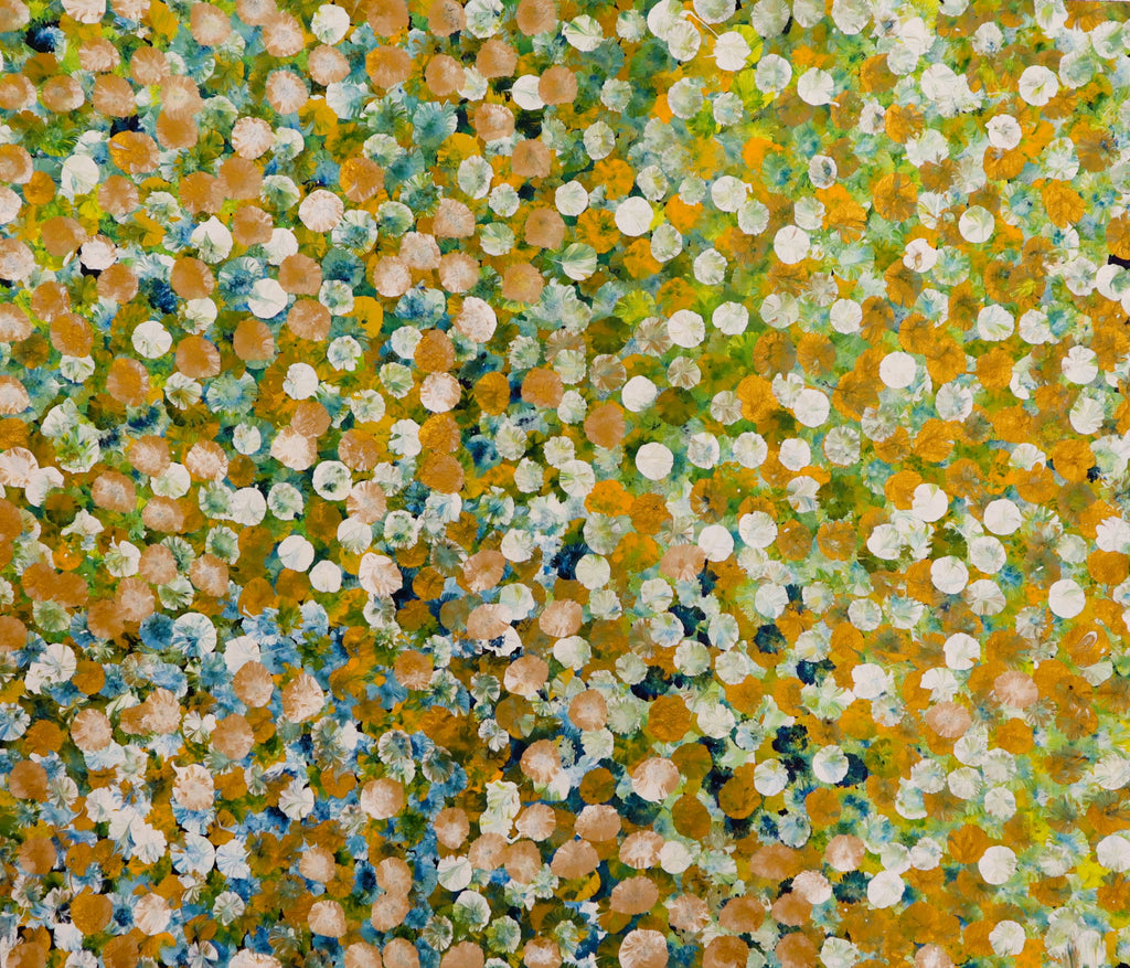 "Bush Plum Dreaming" by Janet Golder Kngwarreye