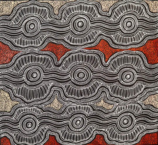 "Emu Dreaming" by Sharon Numina Napanangka