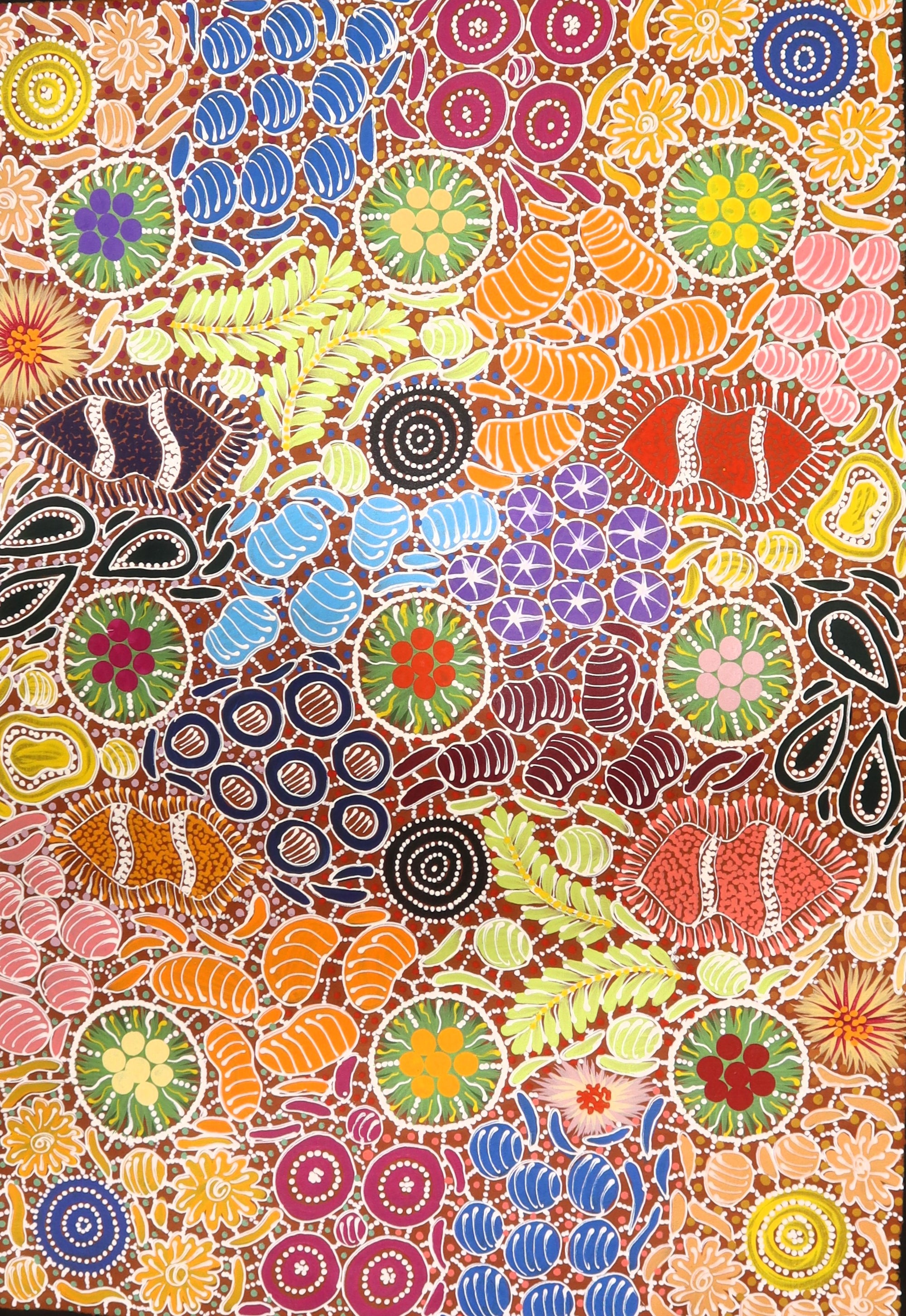 "Wild Flowers & Bush Medicine Leaves" by Tanya Nangala Price