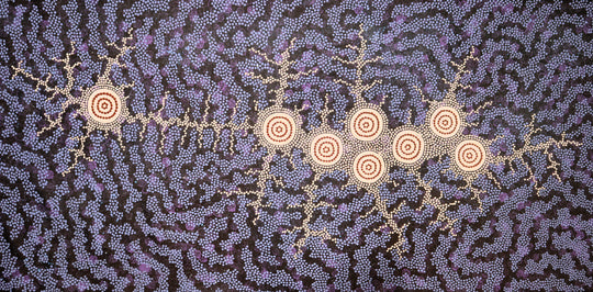 "Seven Sister's Dreaming" by Michelle Possum Nungurrayi