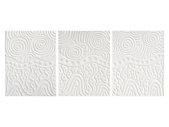 "Gnamma Holes" Triptych by Shane YONDEE Hansen