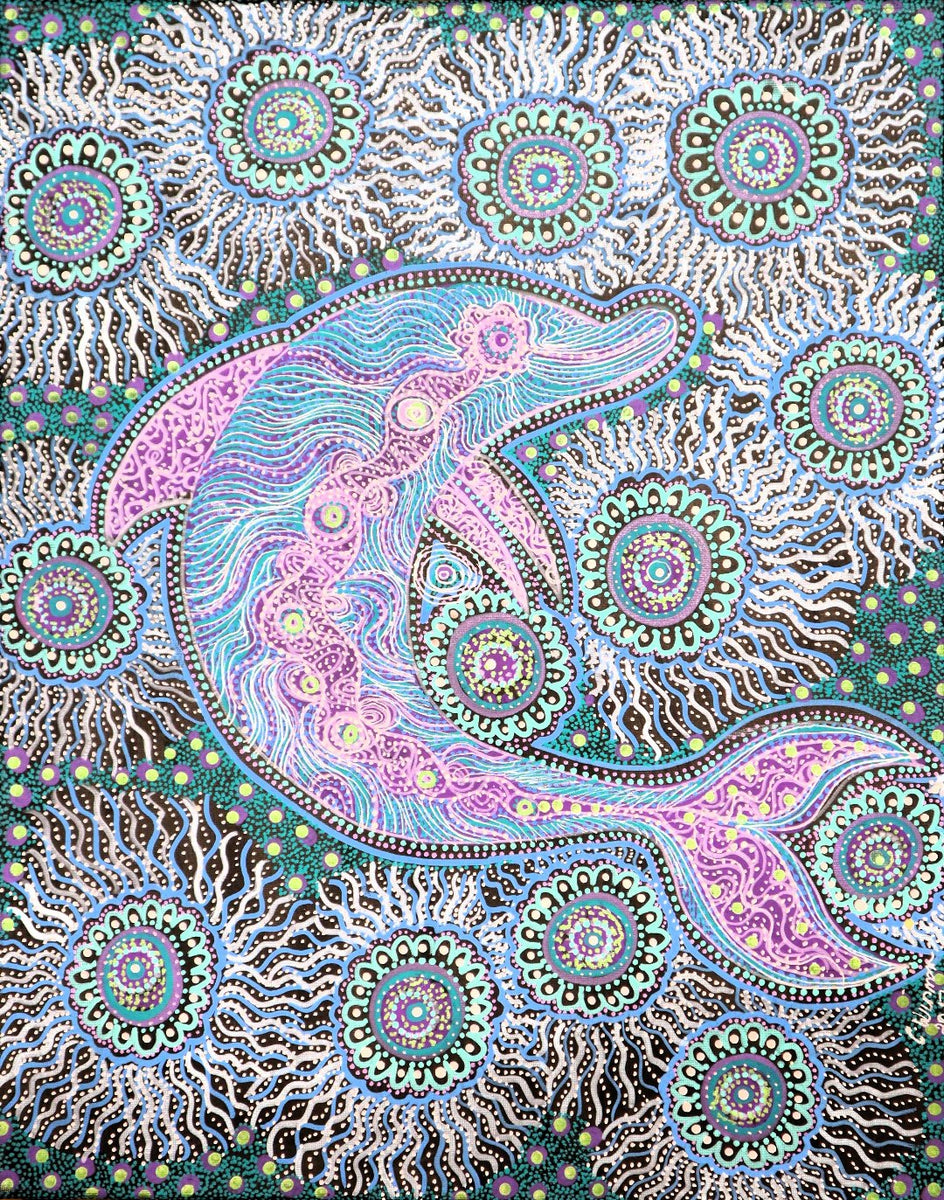 Christine Winmar Aboriginal Artwork – Hand-Painted Canvas | 50x40cm ...