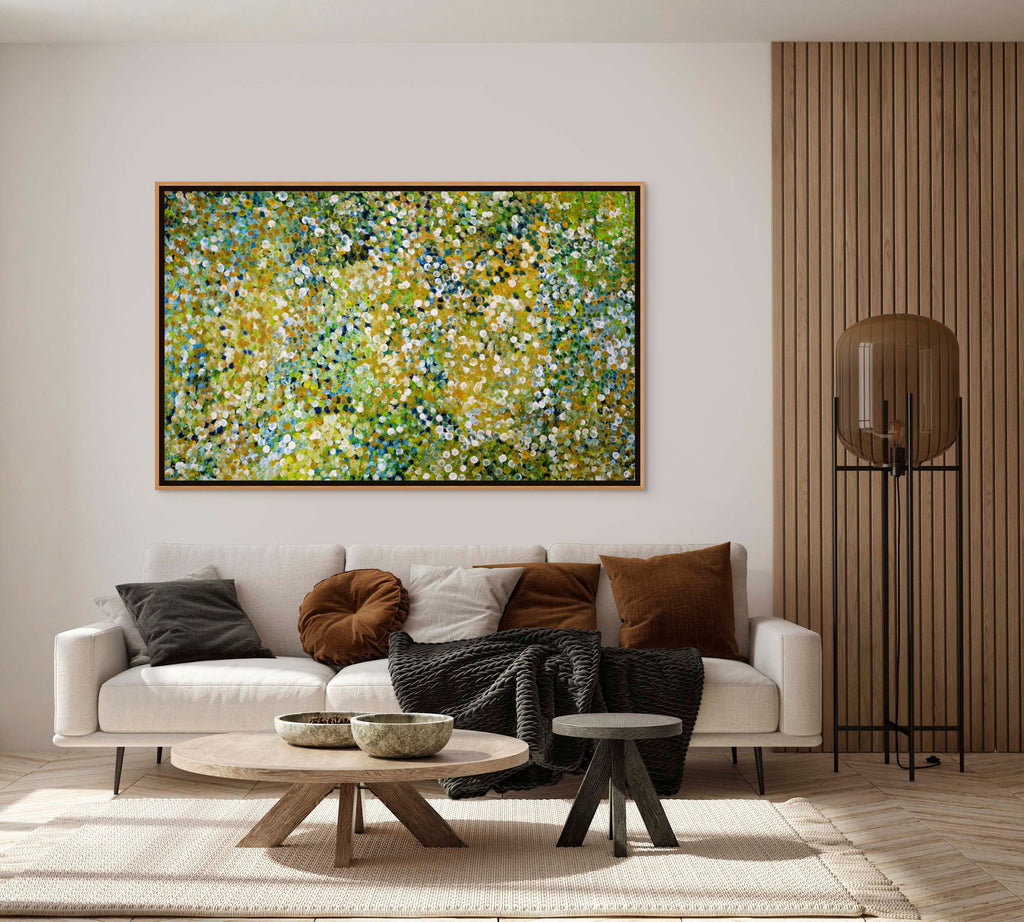 "Bush Plum Dreaming" by Janet Golder Kngwarreye