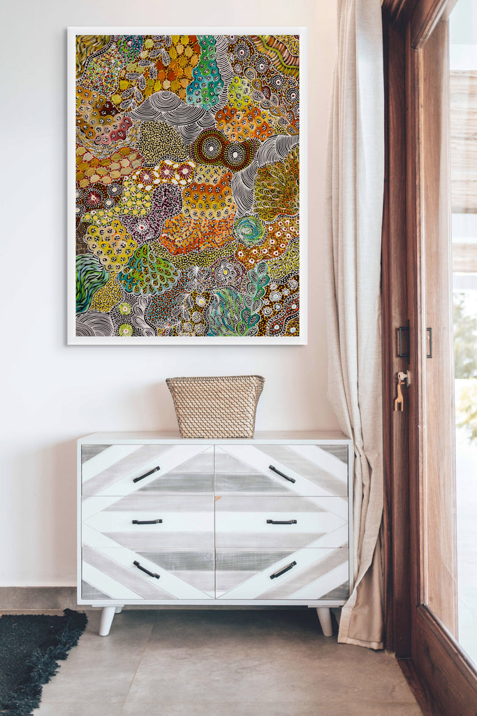 "Women's Ceremony" by Janet Golder Kngwarreye
