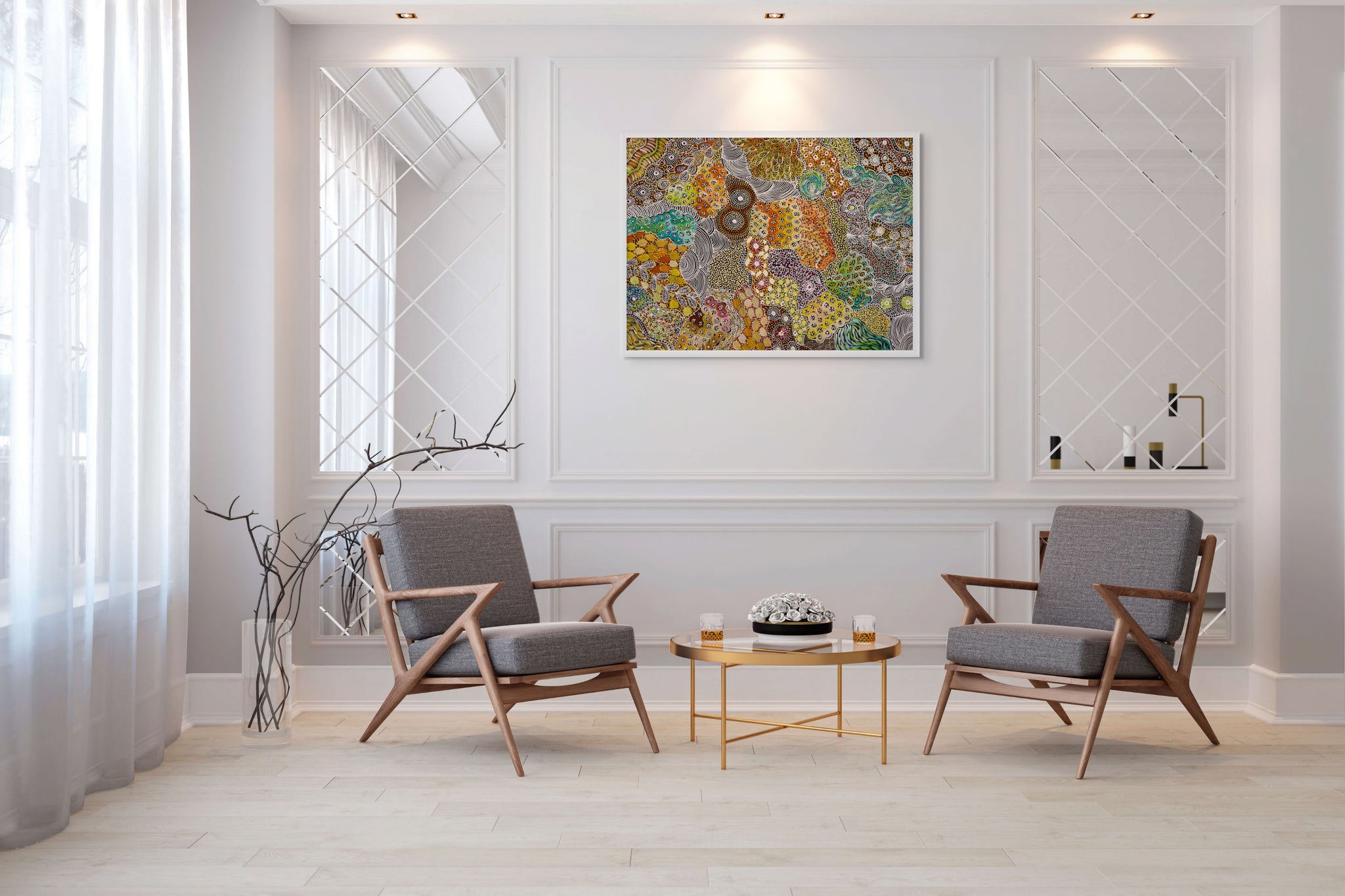 "Women's Ceremony" by Janet Golder Kngwarreye