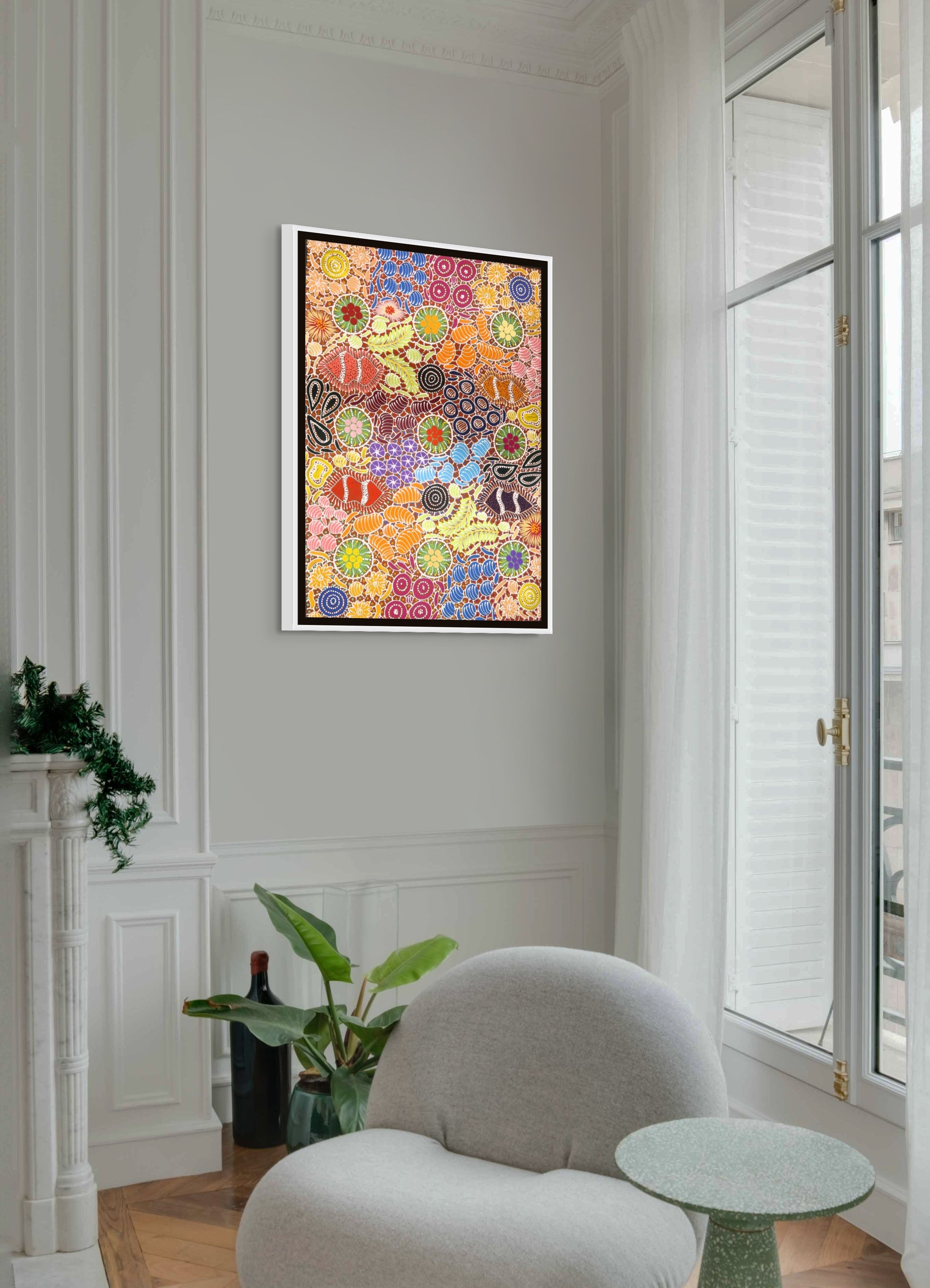 "Wild Flowers & Bush Medicine Leaves" by Tanya Nangala Price