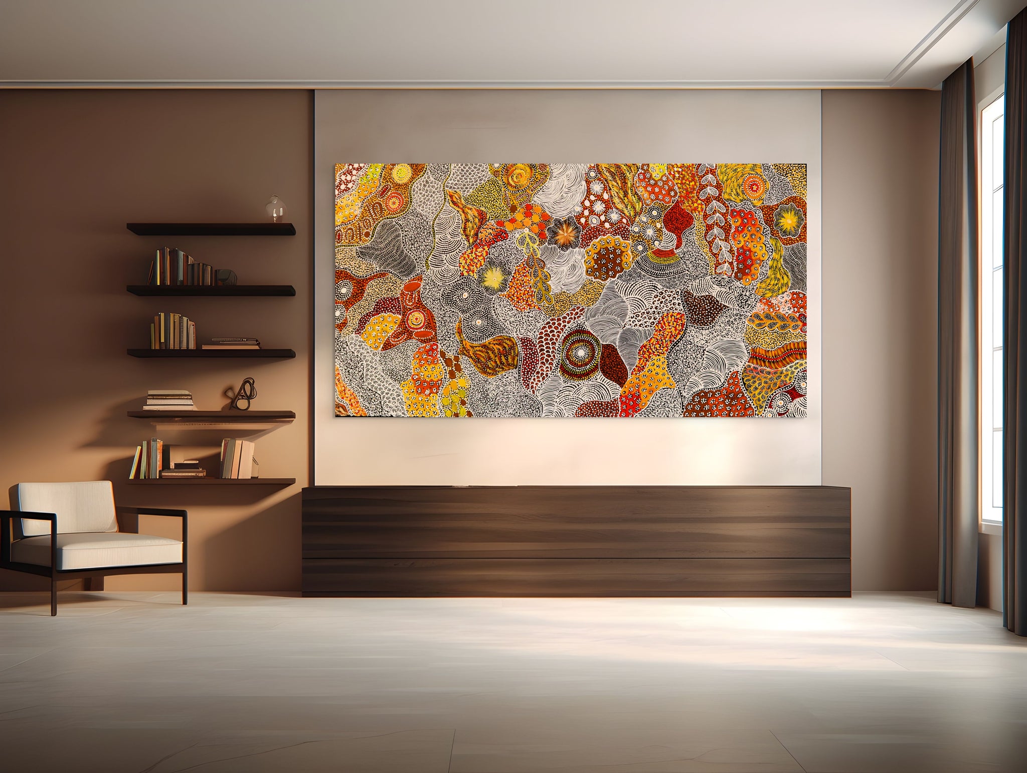 "Women's Ceremony" by Janet Golder Kngwarreye