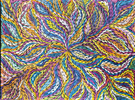 "Bush Medicine Leaves" by Jeannie Petyarre (Pitjara)