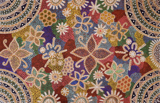 "Nulga Tree Seed And Women’s Body Painting" by Anna Napangardi Tilmouth