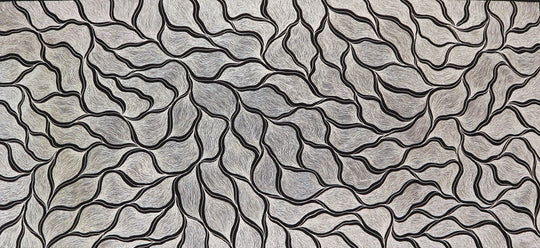 "Bush Medicine Leaves" by Delvine Petyarre