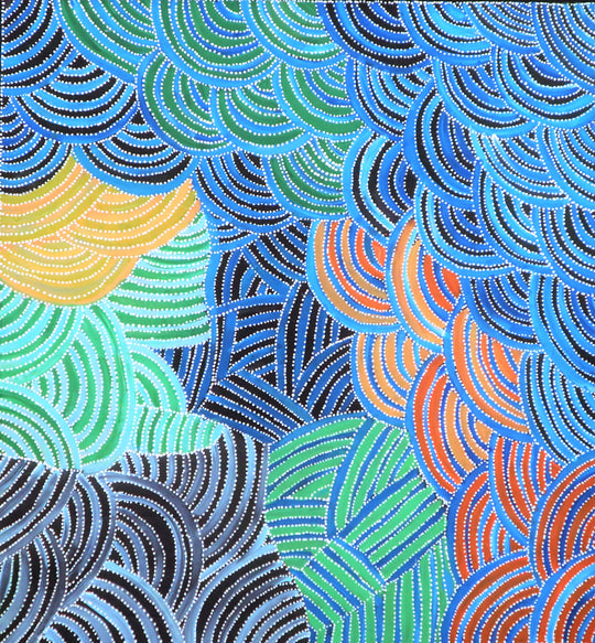 "Bush Yam Roots" by Jedda Purvis Kngwarreye