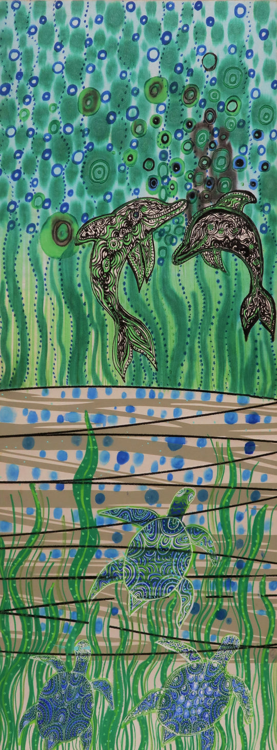 "Turtle & Dolphin" By Christine Winmar