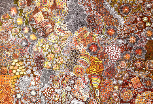 "Women's Ceremony" by Janet Golder Kngwarreye