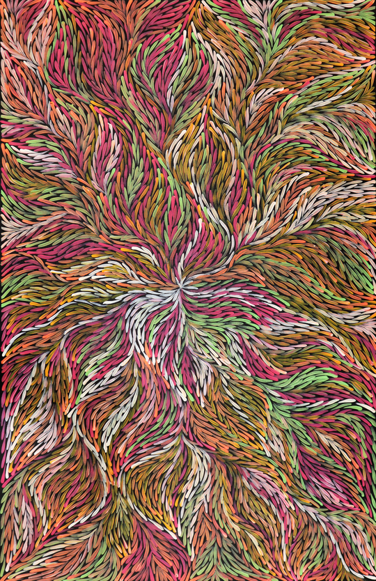 "Bush Medicine Leaves" by Jeannie Petyarre (Pitjara)