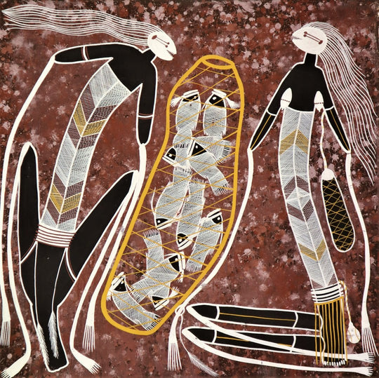 “Mimi Spirit Fishing Basket Couple” by Edward Blitner