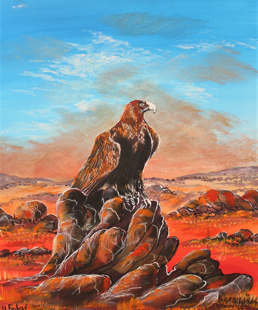 "Eagle Dreaming" artworks by Jumbindi & Wendy Feifar Nannup